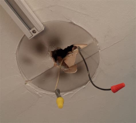 covering junction box when moving island lighting|ceiling junction box not covering.